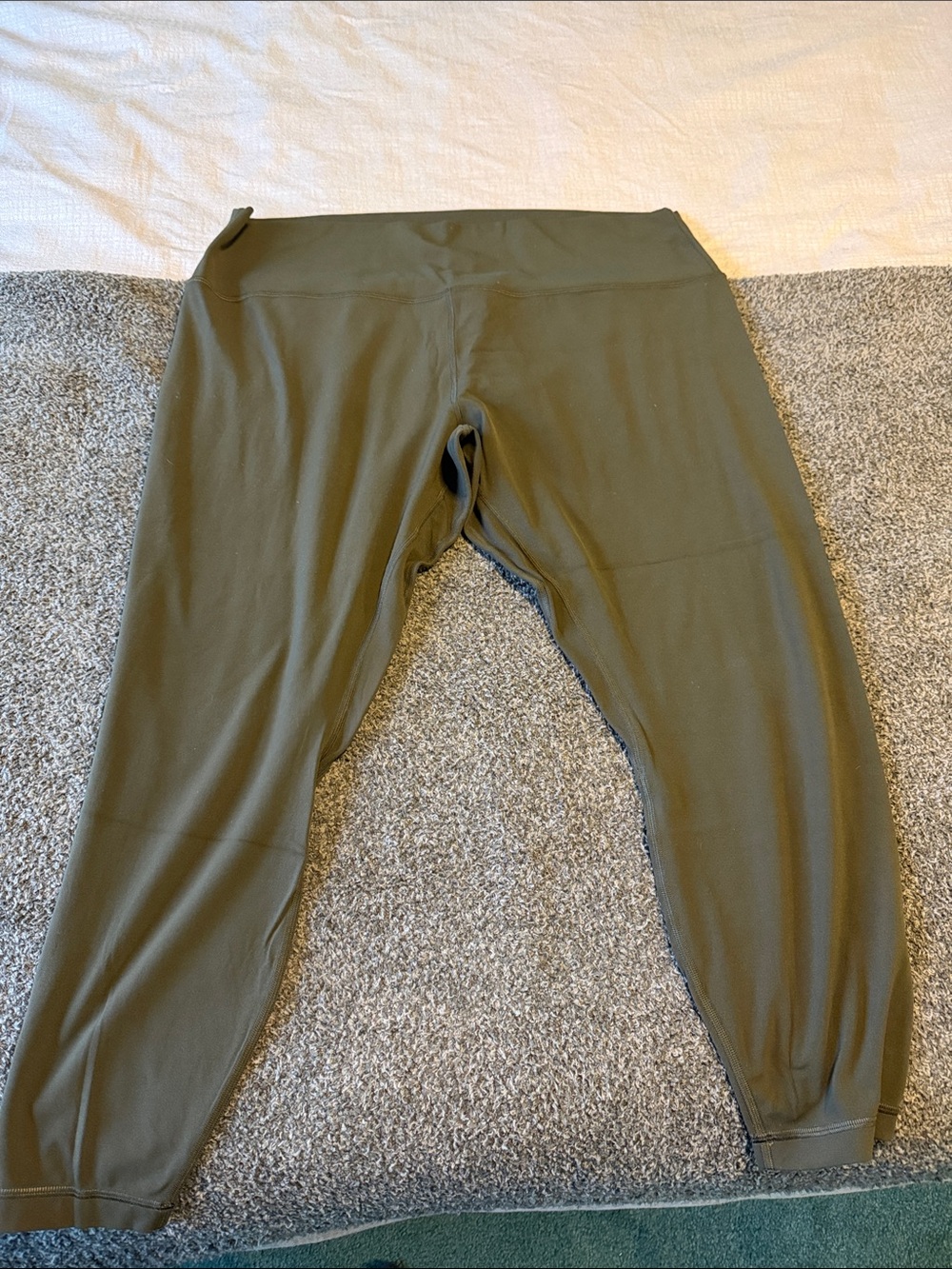 Lululemon Olive Green High-Waist Leggings